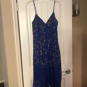 Royal Blue Lace Midi